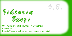 viktoria buczi business card